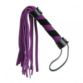   Loveshop Плетка из замши мини FLOGGER BLACK/PURPLE (F61417)