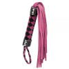 Loveshop Плетка из замши ромб FLOGGER BLACK/PINK (F61418) - зображення 3