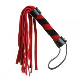 Loveshop Плетка из замши мини FLOGGER BLACK/RED (F61415)