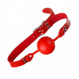   Loveshop Кляп из экокожи Loveshop Latex Comfort BREATHABLE BALL GAG RED (F61403)