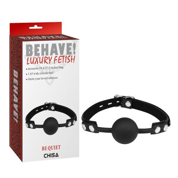 Chisa Novelties Кляп Chisa Behave Luxury Fetish (CH87432) - зображення 1