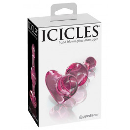   Pipedream Products Скляний анальний затор серце  Icicles № 75