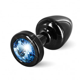   Diogol Anni Butt Plug Round 25 mm Black &amp; Blue (D26669)