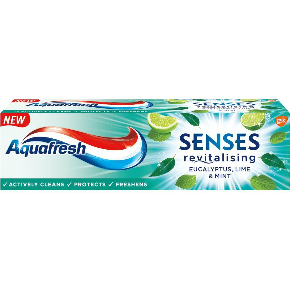 Aquafresh Зубна паста  Senses Эвкалипт 75 мл (5054563108746) - зображення 1