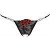 Cottelli Стрінги сексуальні String Rose crotchless M/L (23203551121) - зображення 4