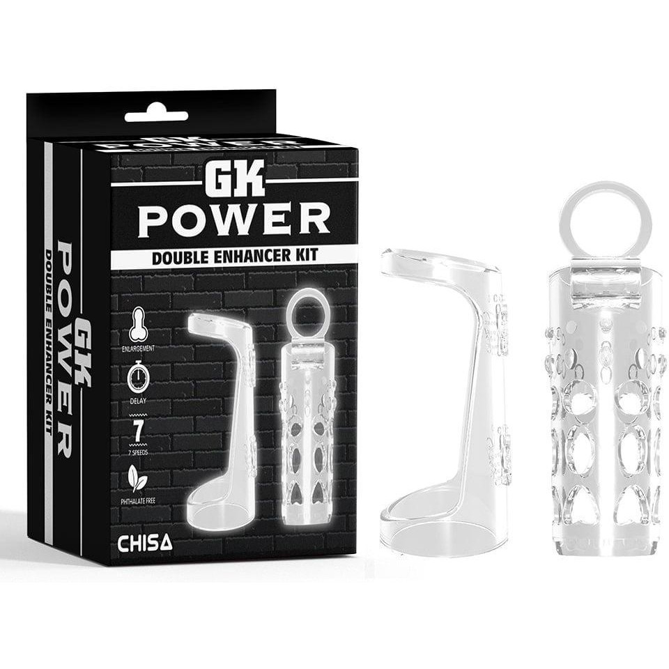 Chisa Novelties Double Enhancer Kit-Clear-GK Power (46563 /CN-101646563) - зображення 1