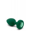 B-Vibe Vibrating Jewel Plug M/L Emerald (BV31665) - зображення 3