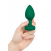 B-Vibe Vibrating Jewel Plug M/L Emerald (BV31665) - зображення 5