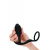 B-Vibe Snug & Tug , силіконова, чорна (BV-018 BLK) - зображення 3