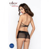 Passion MARESOL CHEMISE black L/XL - зображення 4