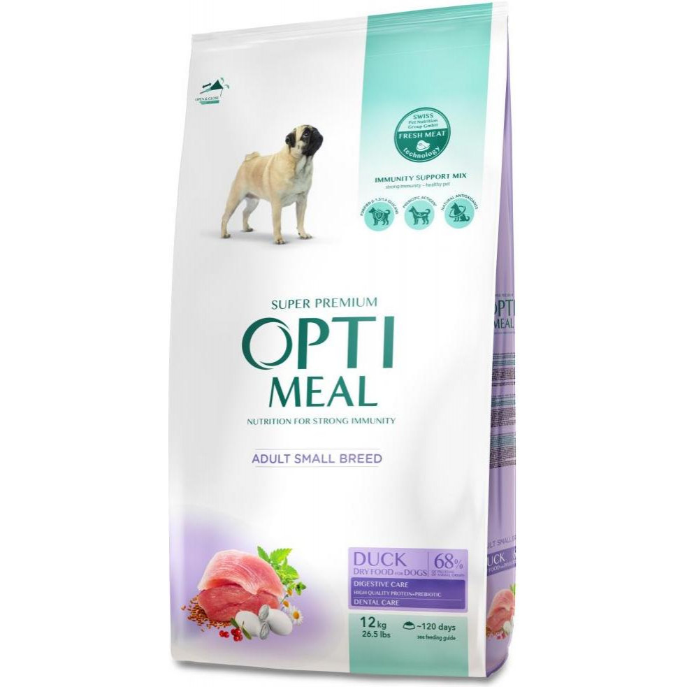 Optimeal Adult Small Dog со вкусом утки 12 кг (4820083905520) - зображення 1