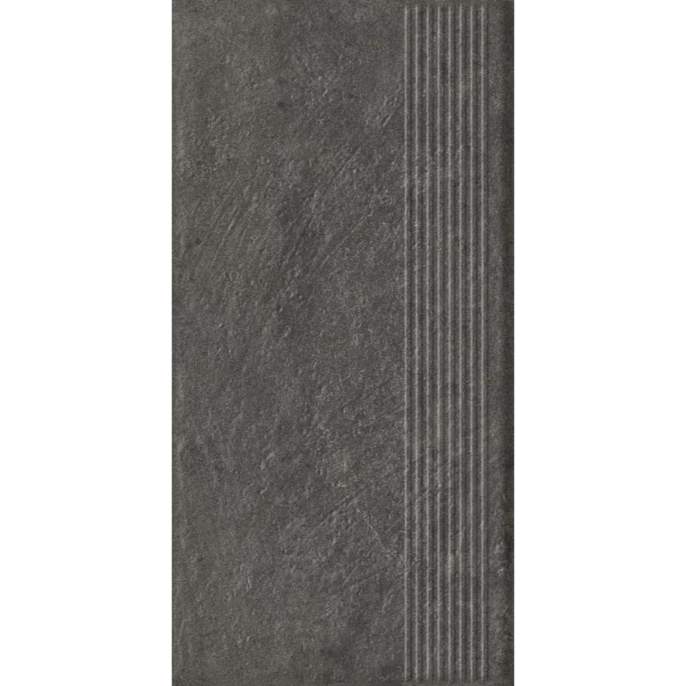 Paradyz CARRIZO BASALT STOPNICA PROSTA STRUKTURA MAT 30x60 - зображення 1