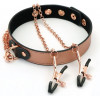 Liebe Seele Rose Gold Memory Collar with Nipple Clamps (SO9495) - зображення 1