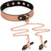 Liebe Seele Rose Gold Memory Collar with Nipple Clamps (SO9495) - зображення 8