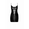 Noir Handmade Сукня  F307 Mirage wetlook mini dress with jewelry rhinestone chain Вlack, 3XL (SX0284) - зображення 4