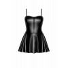 Noir Handmade Сукня  F308 Dreamer wetlook corset mini dress with front zipper Вlack, XL (SX0288) - зображення 5