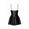 Noir Handmade Сукня  F308 Dreamer wetlook corset mini dress with front zipper Вlack, XL (SX0288) - зображення 6