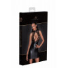 Noir Handmade Сукня  F241 Short dress with powerwetlook skirt and tulle top Вlack, S (SX0145) - зображення 7