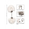 California Exotic Novelties Наручники з хутром, металеві  Ultra Fluffy Furry Cuffs, білий (13376/White) - зображення 5