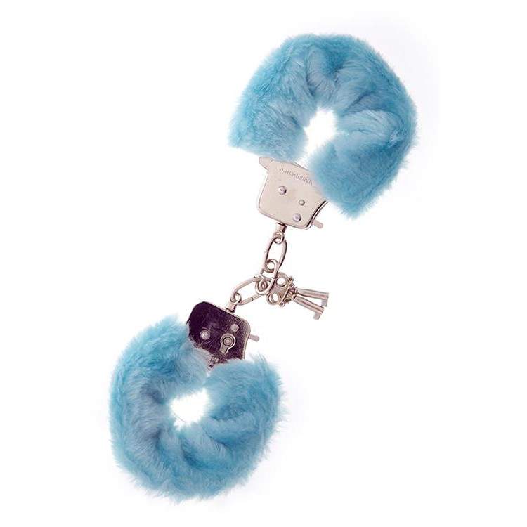 Dream toys Наручники Metal Handcuff with Plush. BLUE (T160027) - зображення 1