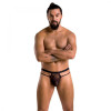 Passion 029 THONG COLLIN black S/M (SO7559) - зображення 3