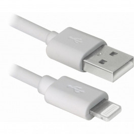   Defender ACH01-03BH USB(AM)-Lightning White 1m (87479)