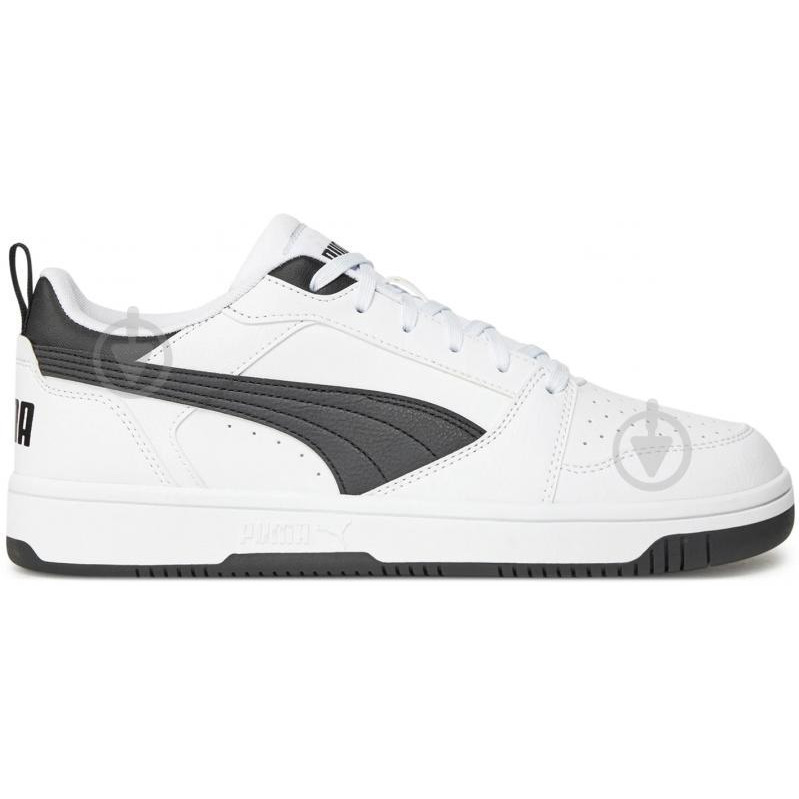 PUMA Чоловічі кеди низькі  Rebound v6 Low 39232802 41 (7.5UK) 26.5 см  White- Black- Black (4099683263624 - зображення 1