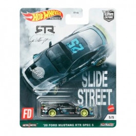   Hot Wheels RTR Vehicles Slide Street20 Ford Mustang RTR Spec 5 Car Culture 1:64 GRJ80 Black