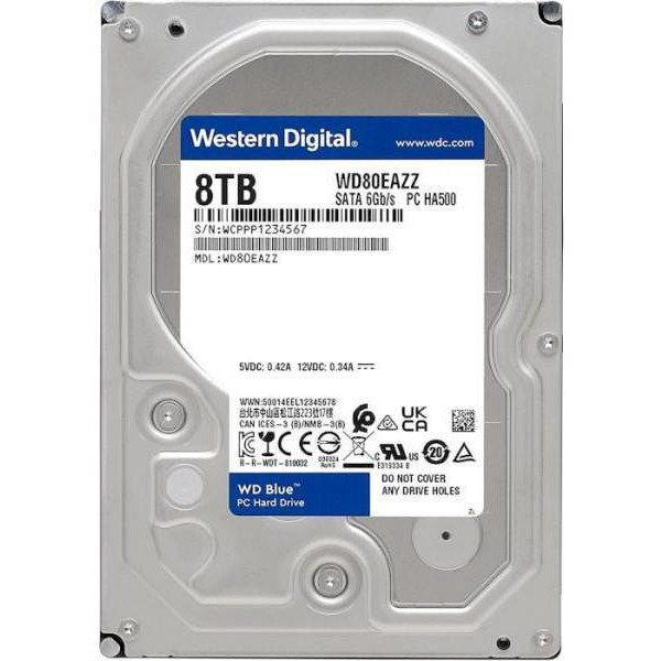 WD Blue 8 TB (WD80EAZZ) - зображення 1