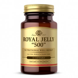   Solgar Натуральная добавка  Royal Jelly 500, 60 капсул