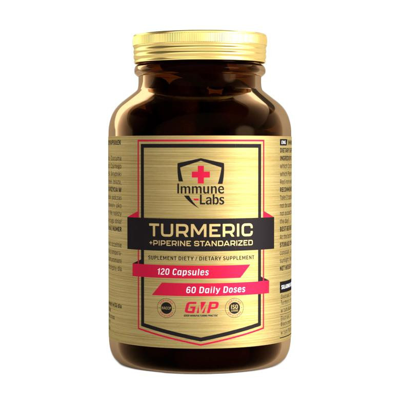 Immune Labs Turmeric + Piperine 120 капсул - зображення 1