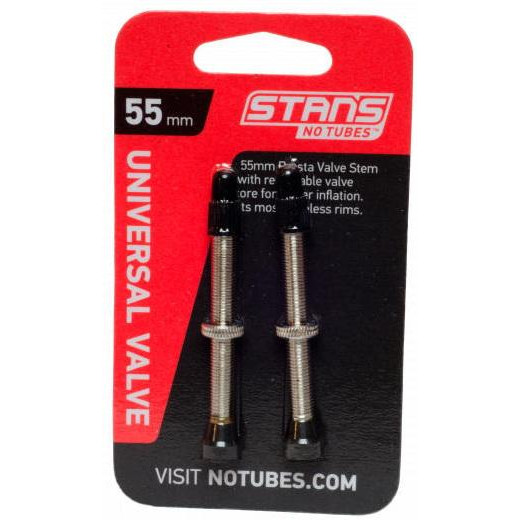 Stans NoTubes Ніпель  FV (2шт блістер) silver 55 mm - зображення 1