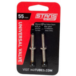   Stans NoTubes Ніпель  FV (2шт блістер) silver 55 mm