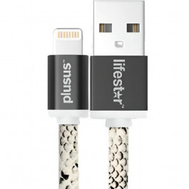   PlusUs Lightning to USB Cable LifeStar Snake Bite 25 cm (LST2004025)