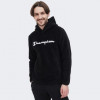 Champion Чорна чоловіча кофта  hooded top cha214973-NBK/NBK - зображення 1