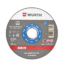   Wurth Круг відрізний WURTH Red Line 125x1.6x22.2 мм (0669201251)