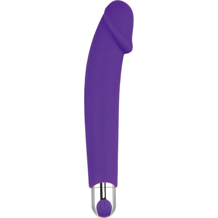 LoveToy Rechargeable IJOY Silicone Dildo 430202, фиолетовый (6970260907330) - зображення 1