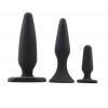 Chisa Novelties Набор из 3 анальных пробок Black Mont Anal Trainer Kit, черный (759746578426) - зображення 1