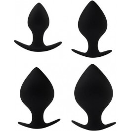   Chisa Novelties Набор из 4 анальных пробок Black Mont Renegade Spade Plug Kit, черный (759746568359)