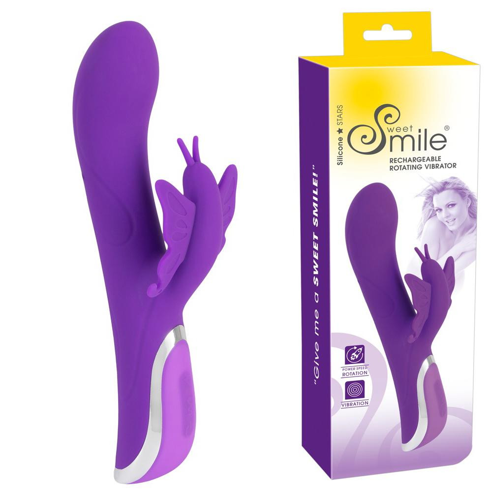 Orion Sweet Smile Rechargeable Rotating Vibrator фиолетовый 23 см (594202) - зображення 1