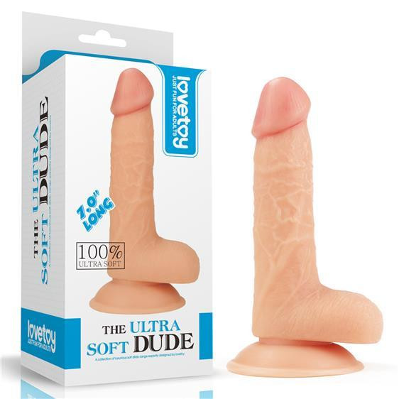 LoveToy 7" The Ultra Soft Dude Flesh (6452LVTOY436) - зображення 1