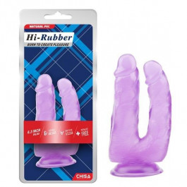   Chisa Novelties HiRubber Dildo 6.3 "Purple (6610CN00501)