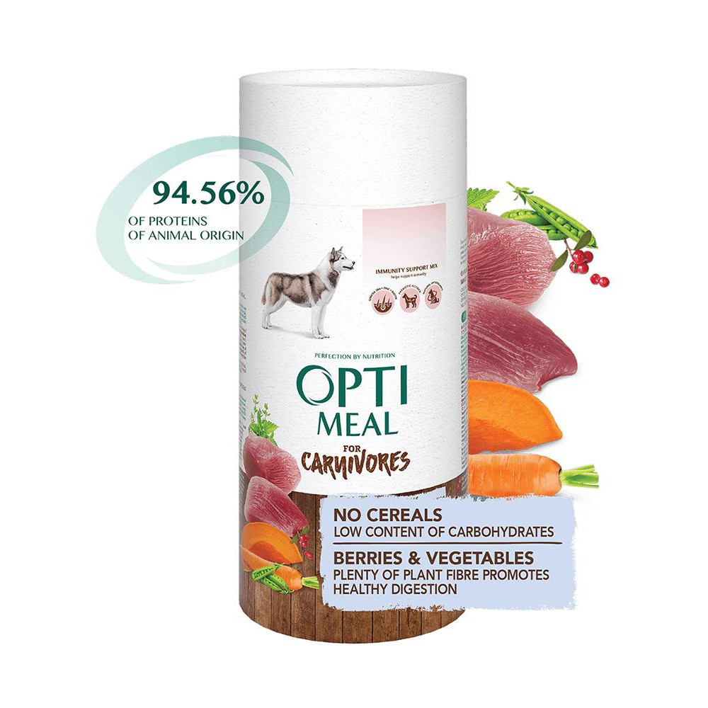 Optimeal Adult Dog Grain Free Carnivores утка и овощи 1,5 кг (4820083905872) - зображення 1