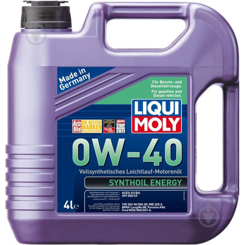 Liqui Moly Synthoil Energy 0W-40 20л - зображення 1