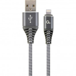   Cablexpert Premium USB/Apple Lightning Gray 2m (CC-USB2B-AMLM-2M-WB2)