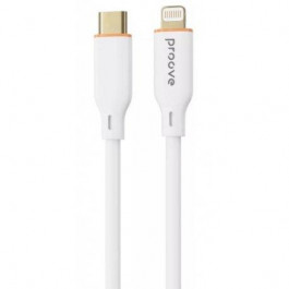   Proove Cable USB-C для Lightning Jelly Silicone 27W 1m White (CCJS27002102)