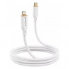 Proove Cable USB-C для Lightning Jelly Silicone 27W 1m White (CCJS27002102) - зображення 2