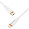 Proove Cable USB-C для Lightning Jelly Silicone 27W 1m White (CCJS27002102) - зображення 3