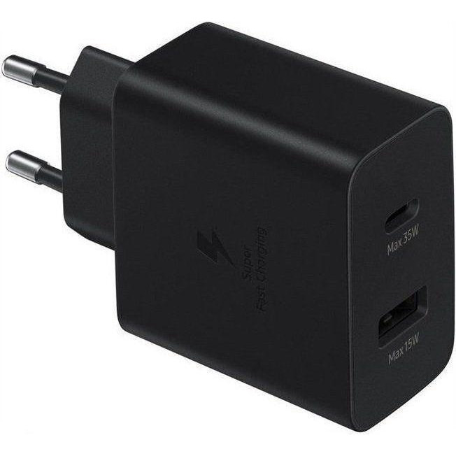 Samsung 35W PD Power Adapter Duo Black (EP-TA220NBE) - зображення 1