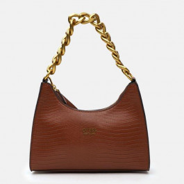   GUESS Сумка кросс-боди женская  Tullia Hobo 10059 Коричневая (H2000029692635)